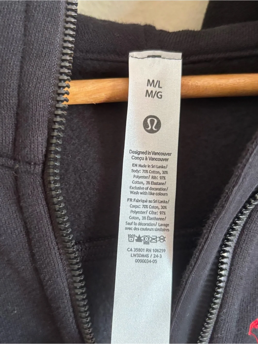 Lululemon Scuba Oversized Half Zip Hoodie M/L Rev Volleyball Academy